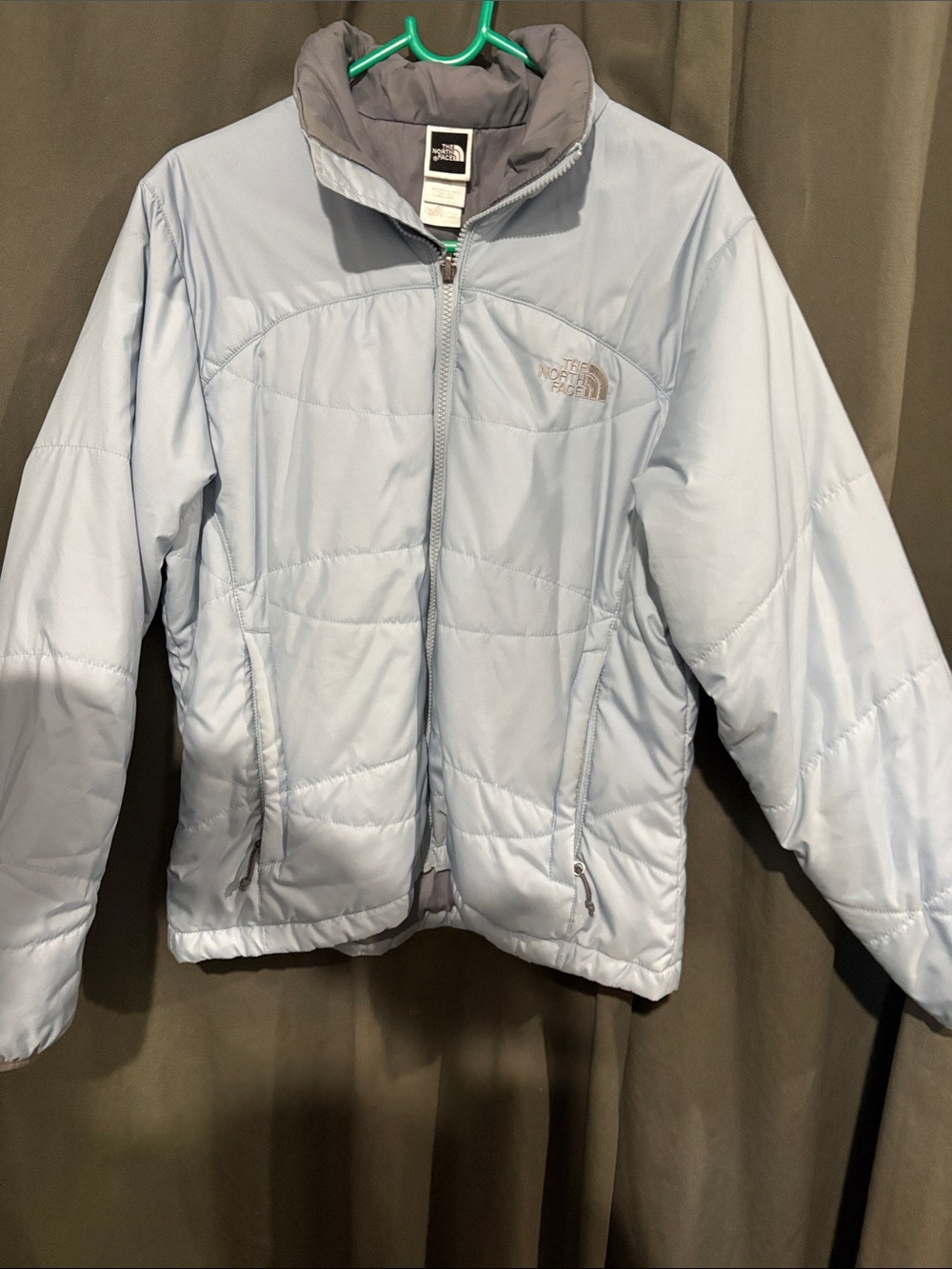 The North Face Light Blue Girls' Insulated Puffer Jacket